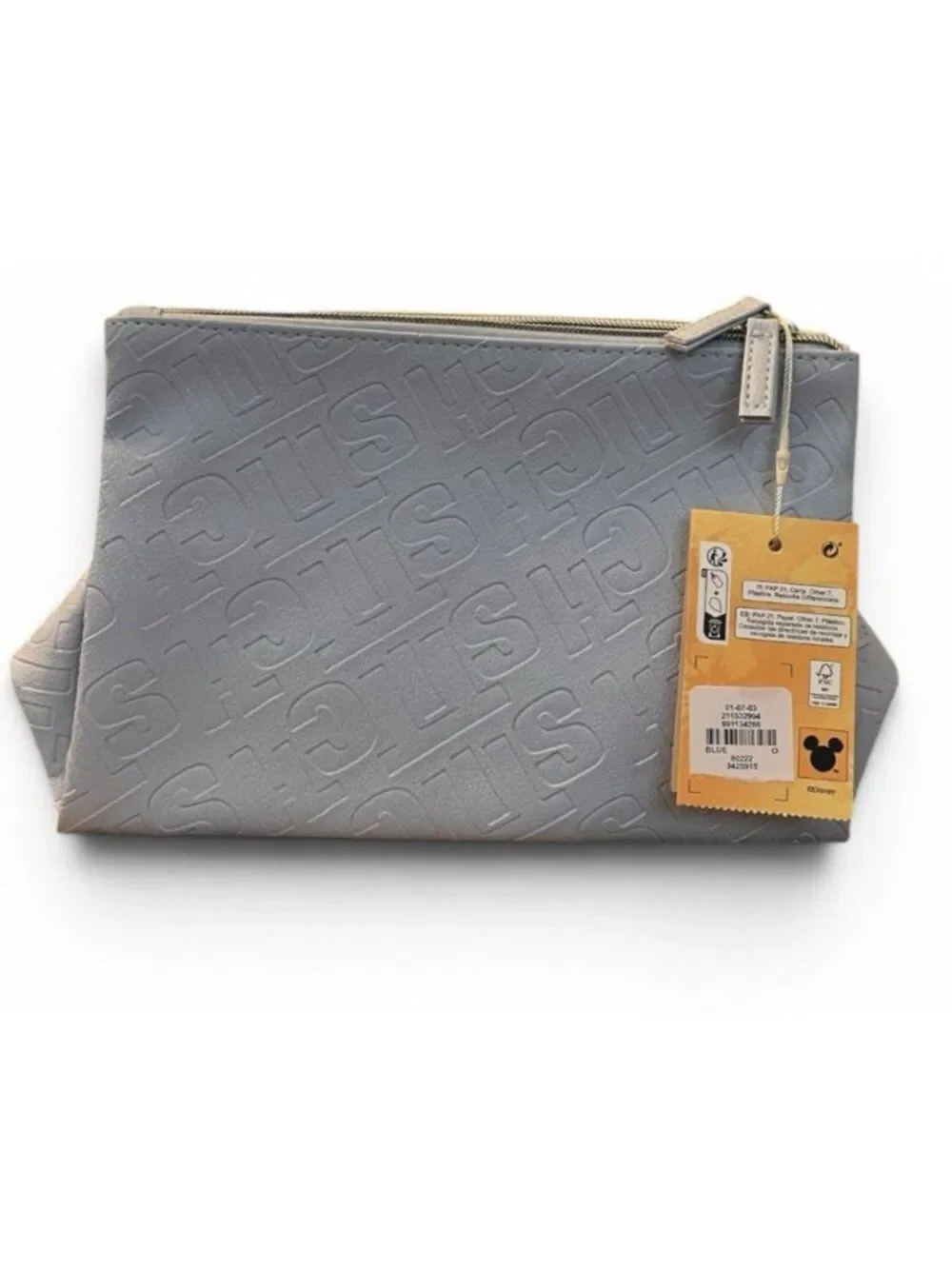 Primark Stitch Scrump Initial O Cosmetic Makeup Bag Travel Jewelry Pouch NWT